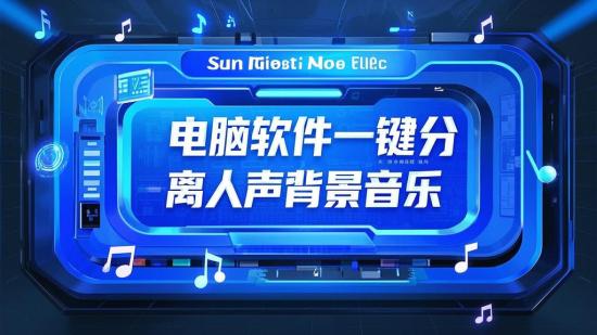 电脑软件一键分离人声背景音乐