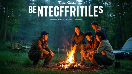 国外荒野户外烹饪解压素材