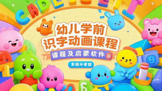 幼儿学前识字动画课程及启蒙软件