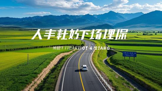 自驾公路风景航拍高清素材