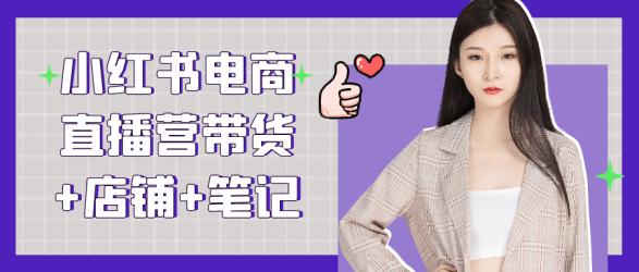小红书电商直播营带货+店铺+笔记【】