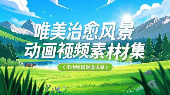 唯美治愈风景动画视频素材集