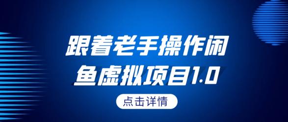跟着老手操作闲鱼虚拟项目1.0【】