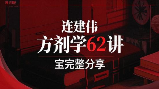 连建伟 方剂学62讲完整分享