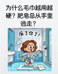 人不知道的生活冷知识毛巾变硬竟是化学结晶？生活冷知识科学小课堂