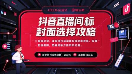 抖音直播间标题封面选择攻略