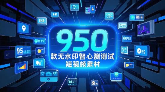 950款无水印智心测试短视频素材