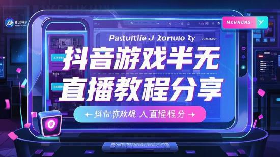 抖音游戏半无人直播教程分享