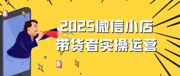 2025微信小店带货者实操运营【吾爱】