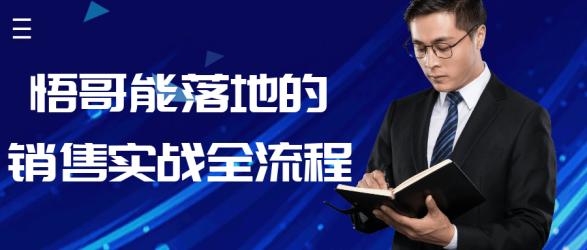 悟哥能落地的销售实战全流程【吾爱】