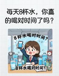 喝了年水才发现黄金喝水时间表排毒养颜效率翻倍