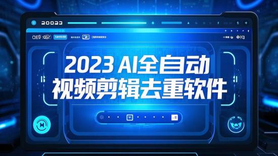 2023 AI全自动视频剪辑去重软件