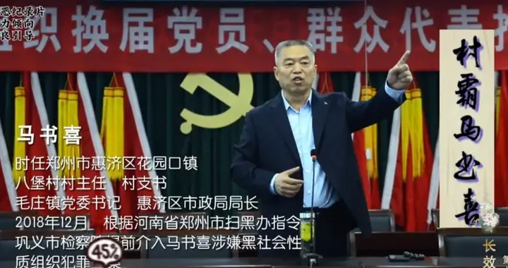 河南郑州村霸马书喜涉黑组织