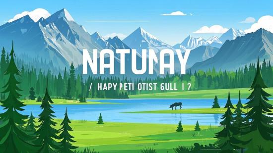 横版自然美景抖音剪辑素材