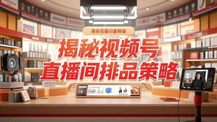 揭秘视频号直播间排品策略