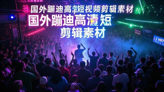 国外蹦迪高清短视频剪辑素材