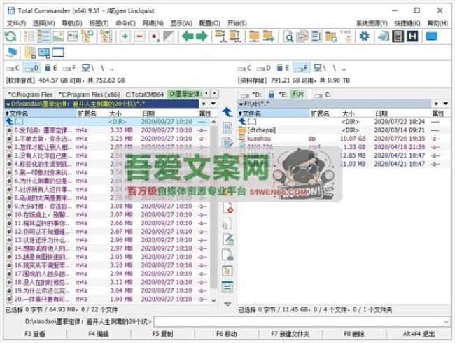 Total Commander 全能文件管理器_V11.50 PC增强版[原创资源]