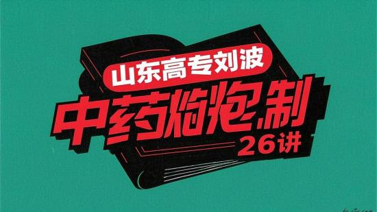 山东高专刘波中药炮制26讲