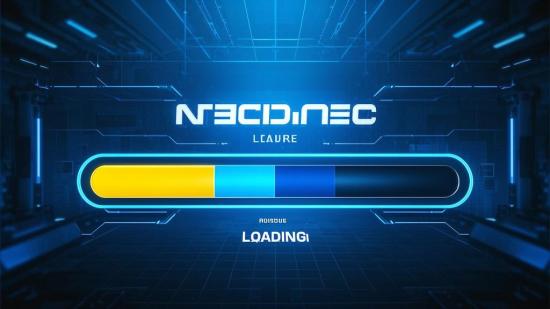 赛博朋克风加载条prae素材