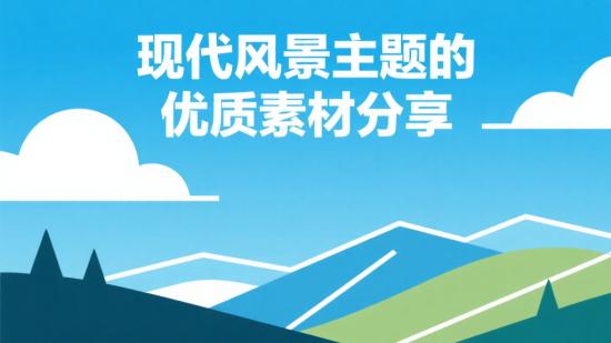 现代风景主题的优质素材分享