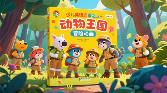 少儿英语启蒙之动物王国冒险动画