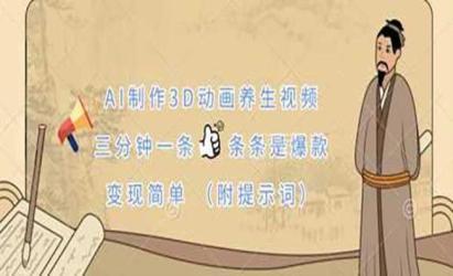 AI制作3D动画养生