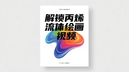 横屏视角:解锁丙烯流体绘画视频
