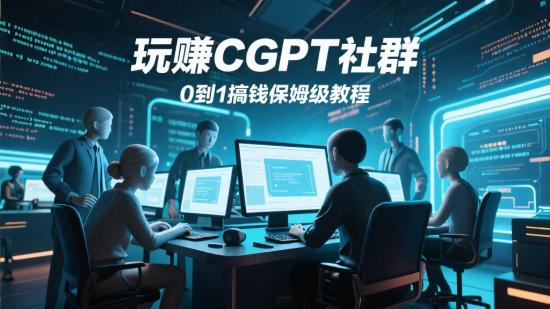 玩赚CGPT社群，0到1搞钱保姆级教程