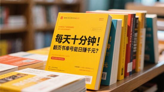 每天十分钟！翻页书单号能日赚千元？