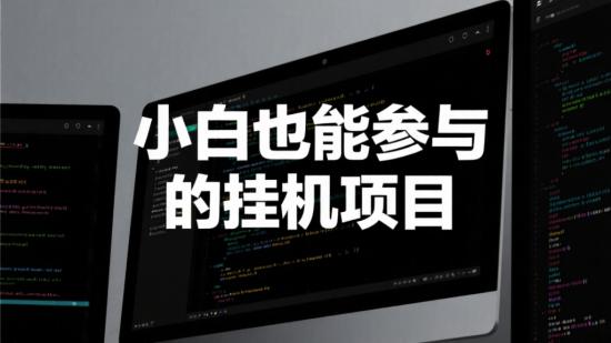 小白也能参与的挂机项目
