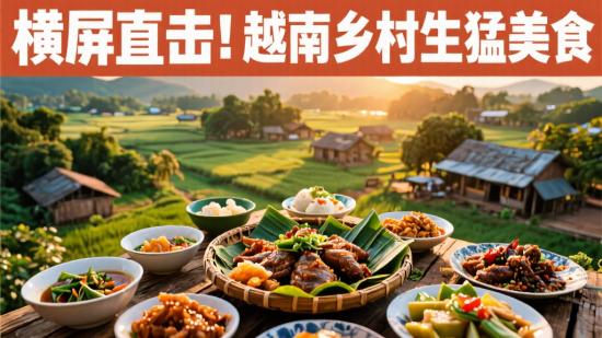 横屏直击！越南乡村生猛美食