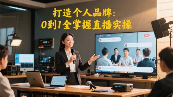 打造个人品牌：0到1全掌握直播实操