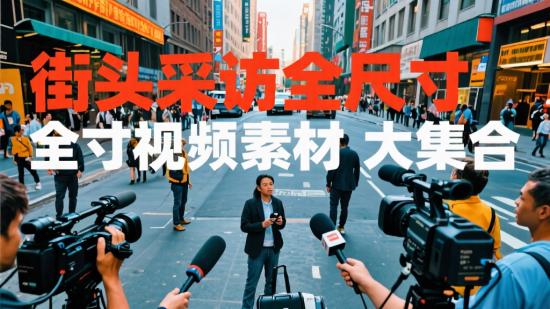 街头采访全尺寸视频素材大集合