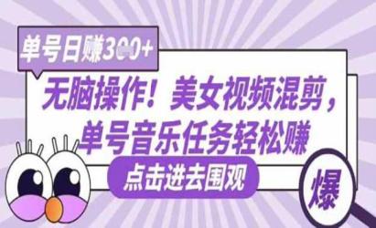 美女视频混剪音乐任务