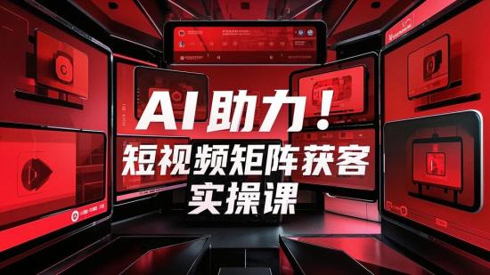AI 助力！短视频矩阵获客实操课