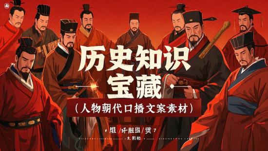 历史知识宝藏：人物朝代口播文案素材