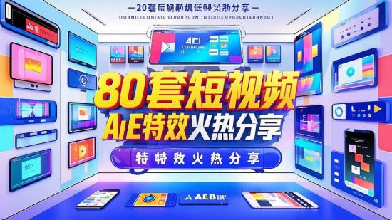 80套短视频手机AE特效火热分享