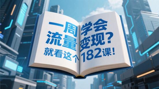 一周学会流量变现？就看这个182课！
