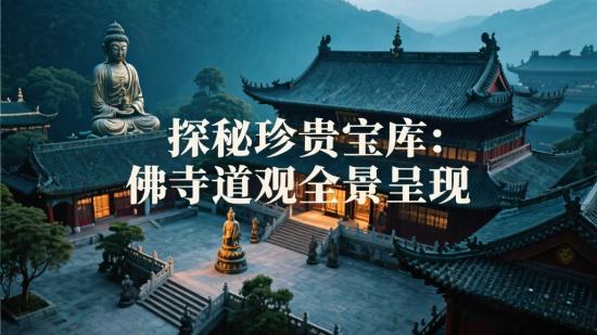 探秘珍贵宝库：佛寺道观全景呈现