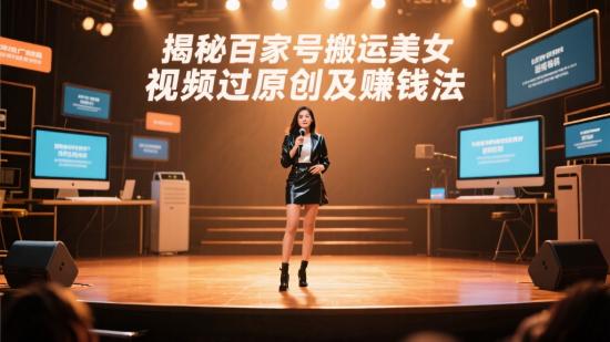 揭秘百家号搬运美女视频过原创及赚钱法