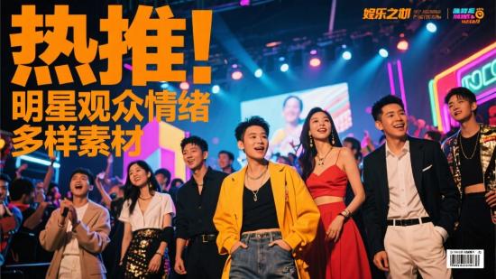 热推！明星观众情绪多样素材