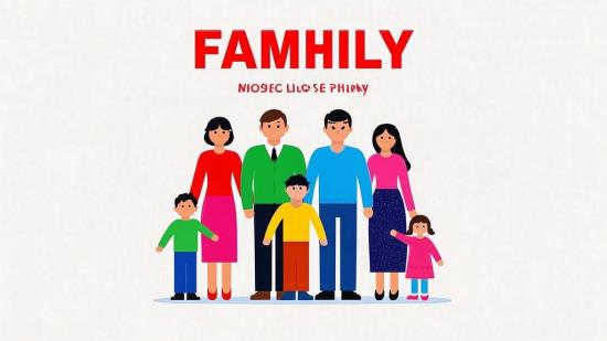 全家福亲子情侣头像 PSD 模板分享