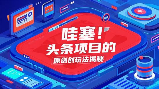 哇塞！头条项目的原创玩法揭秘
