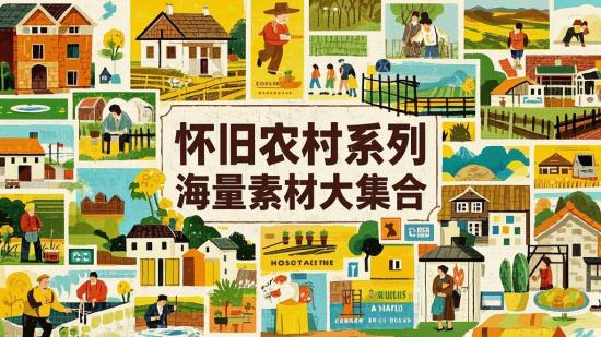 怀旧农村系列，海量素材大集合