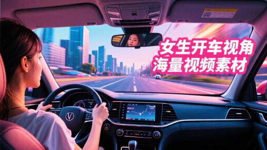 女生开车视角海量视频素材