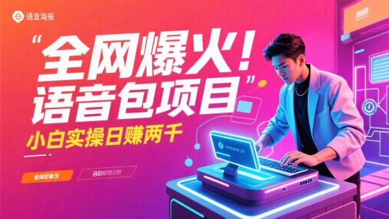 全网爆火！语音包项目小白实操日赚两千