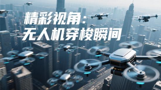 精彩视角：无人机穿梭瞬间