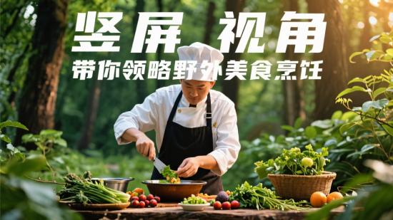 竖屏视角，带你领略野外美食烹饪