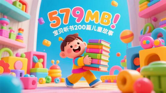 579MB！宝贝听书200篇儿童故事