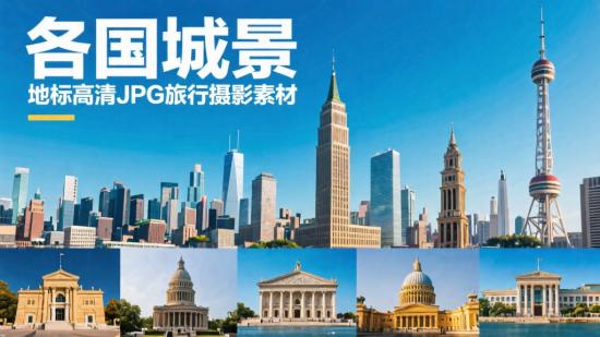 各国城景地标高清JPG旅行摄影素材